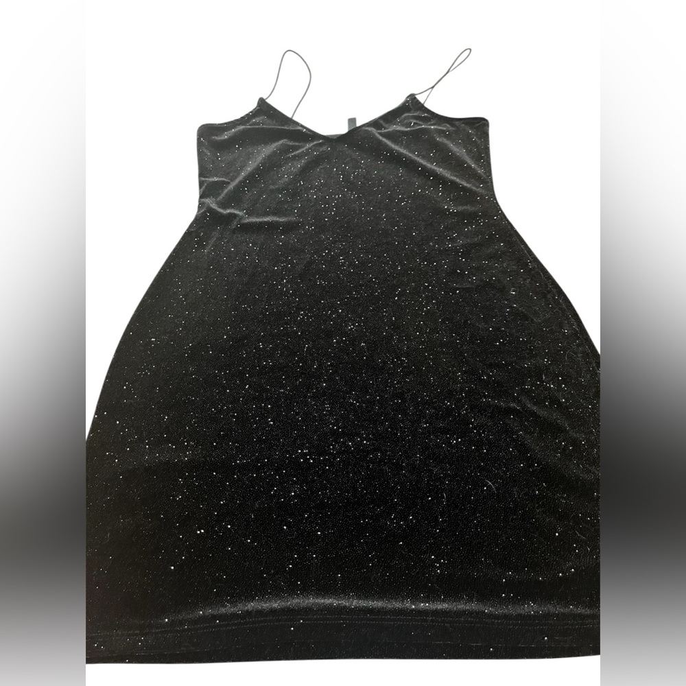 Divided Women’s Sparkly Bodycon Black Mini Dress